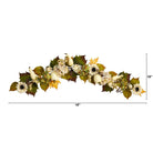 Shop For 5’ Fall Sunflower, Hydrangea and White Pumpkin Garland