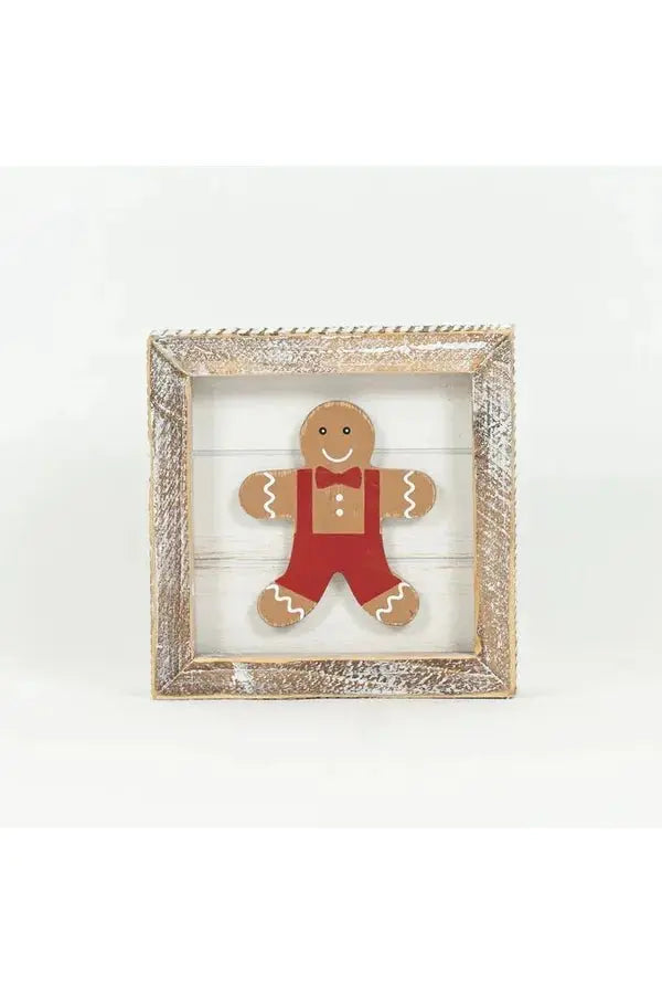 Shop For 5" Gingerbread Reversible Wood Sign