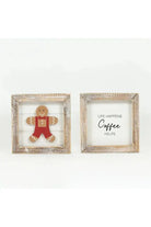 Shop For 5" Gingerbread Reversible Wood Sign