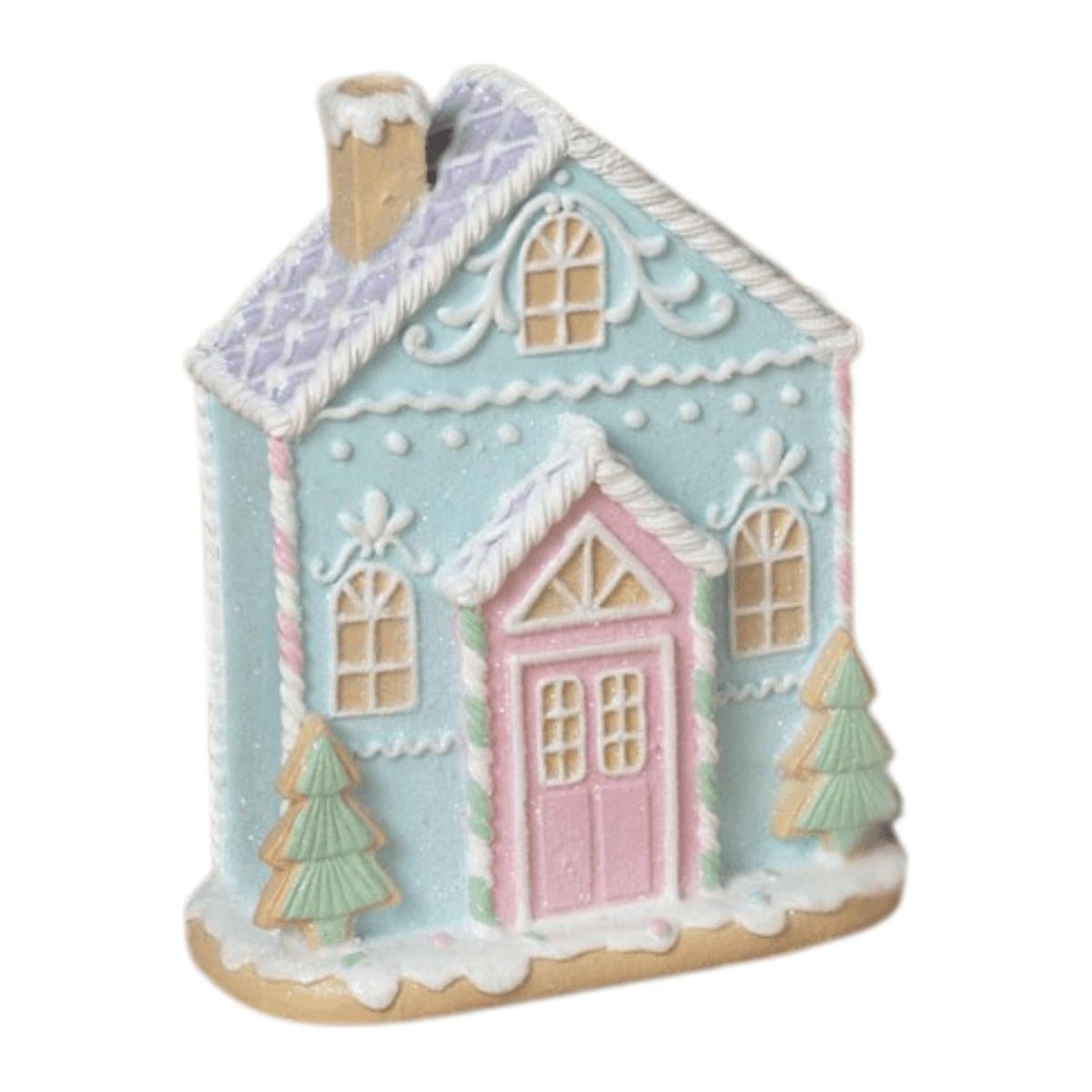 5" Glitter Holiday Ice Cream House