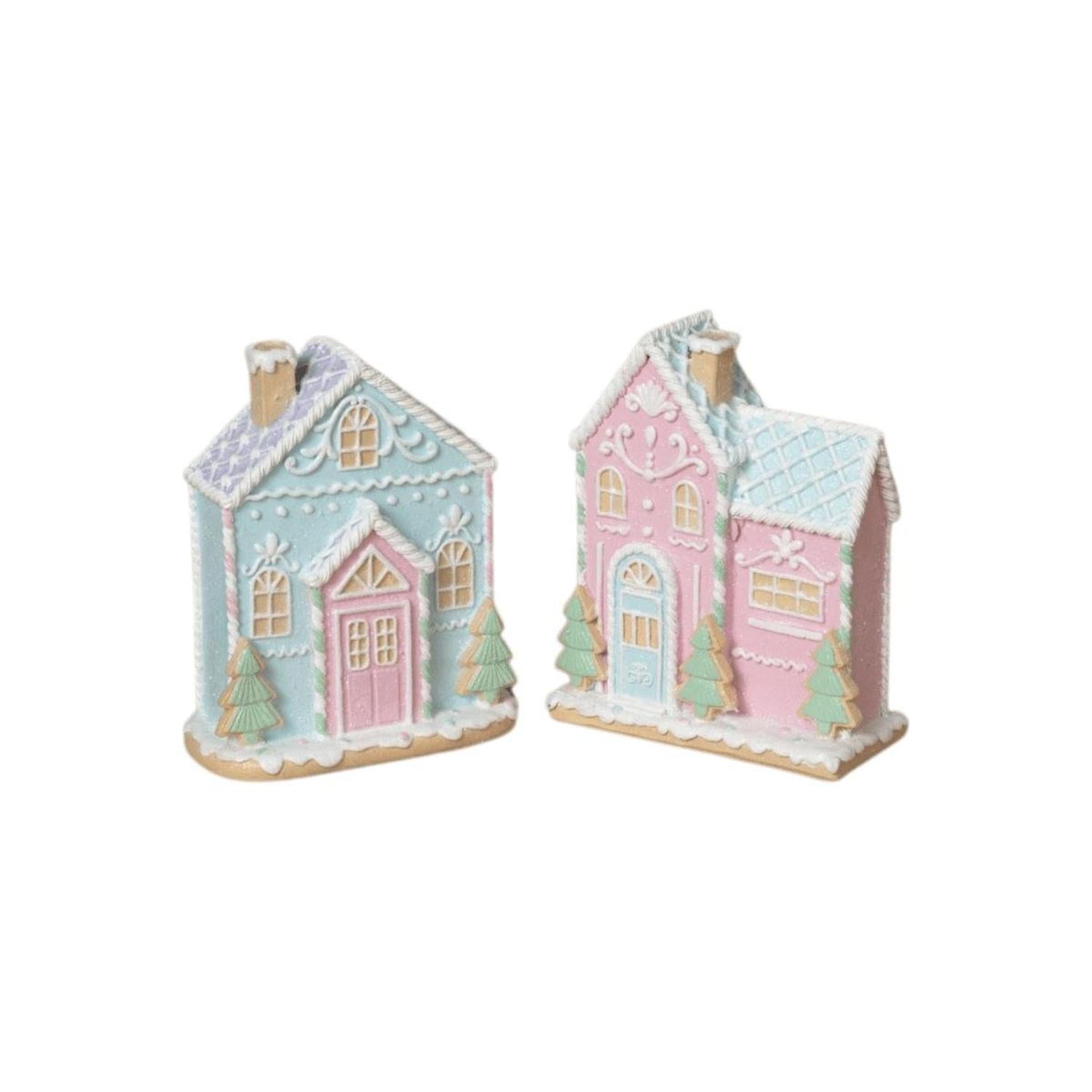 5" Glitter Holiday Ice Cream House