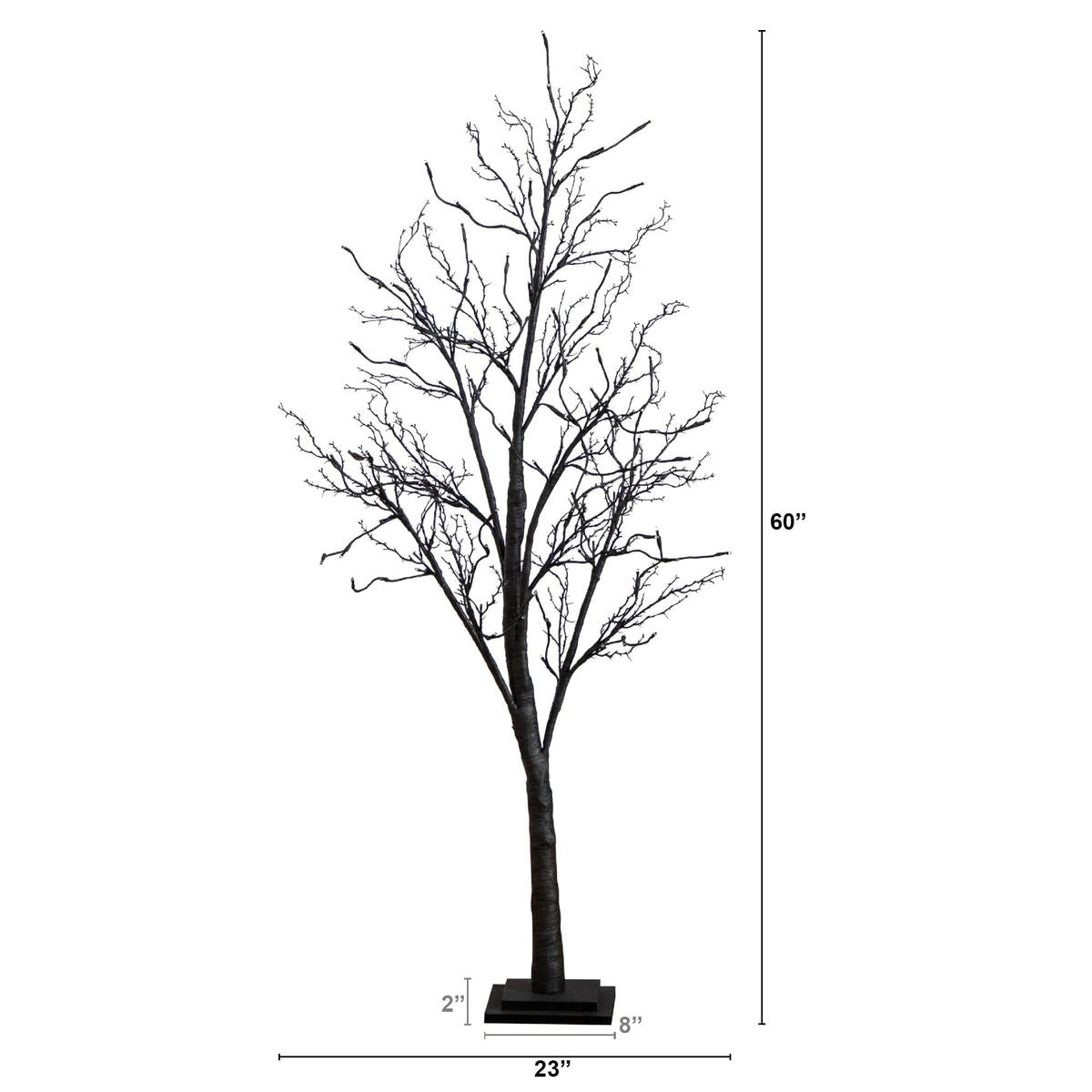Shop For 5’ LED Halloween Deluxe Black Twig Artificial Tree