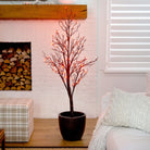 Shop For 5’ LED Halloween Deluxe Black Twig Artificial Tree
