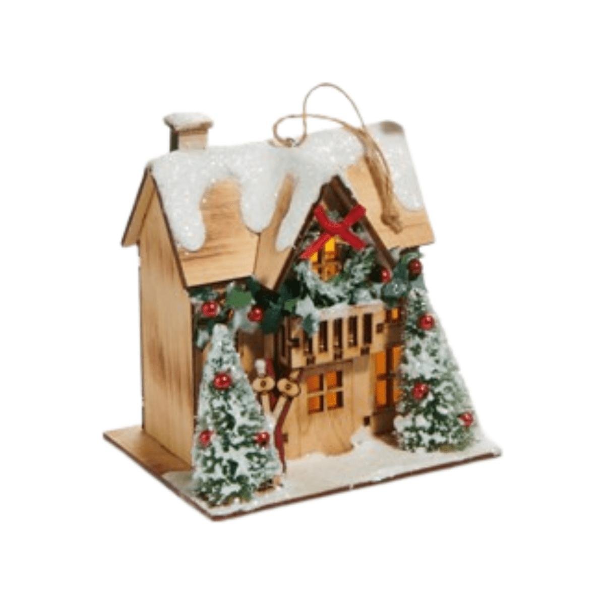 Shop For 5" Lighted Lodge House Ornaments