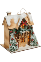 Shop For 5" Lighted Lodge House Ornaments