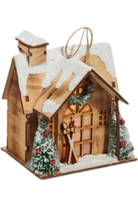 Shop For 5" Lighted Lodge House Ornaments