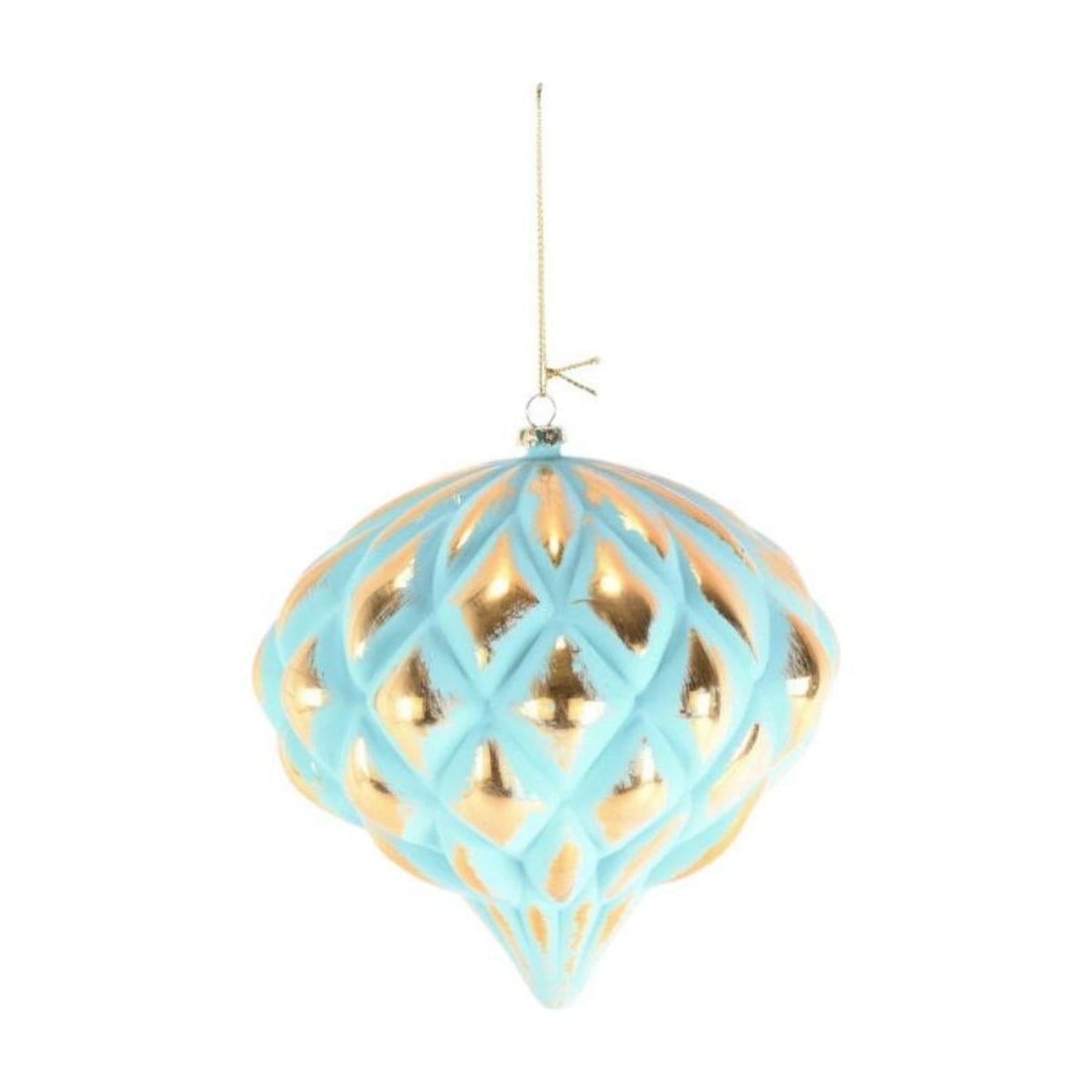 Shop For 5” Mint Green & Gold Onion Ornament