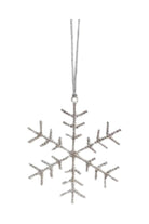 Shop For 5" Petite Jewel Snowflake Ornament: Silver