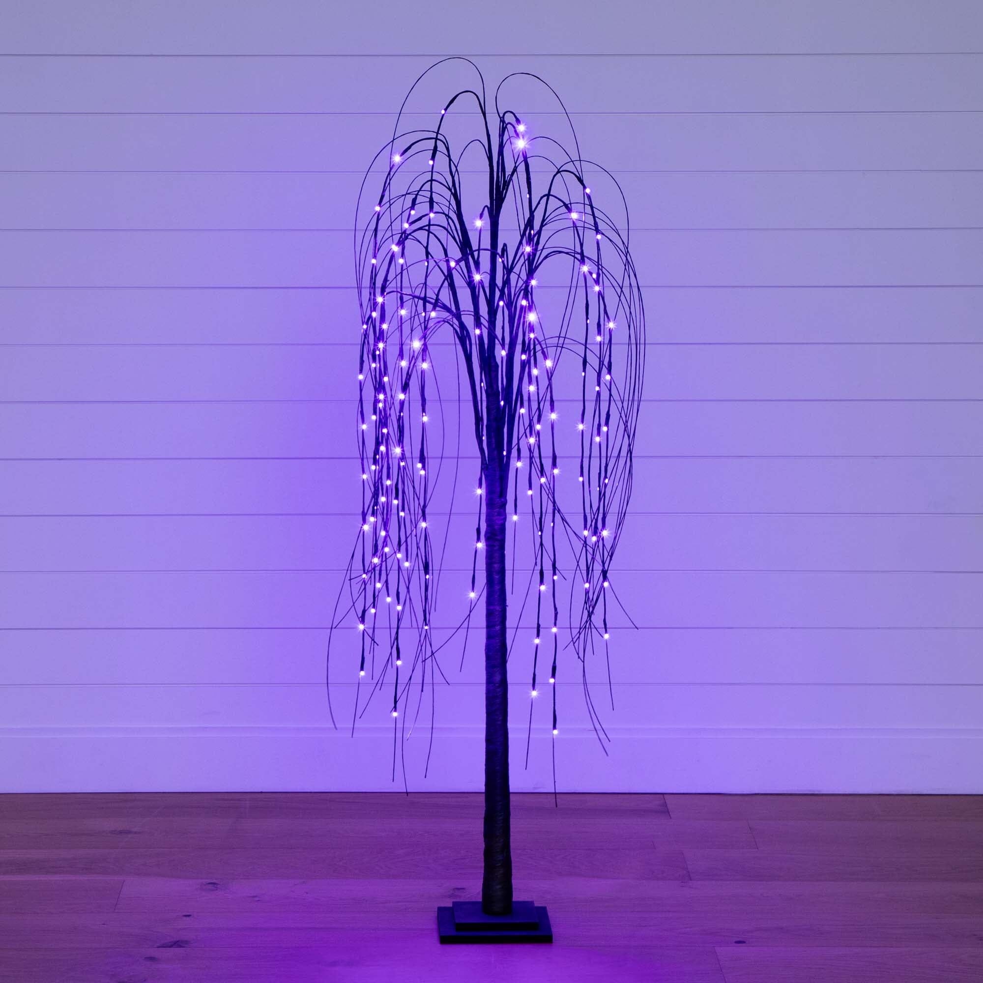Shop For 5’ Pre - Lit Halloween Black Willow Artificial Fall Tree