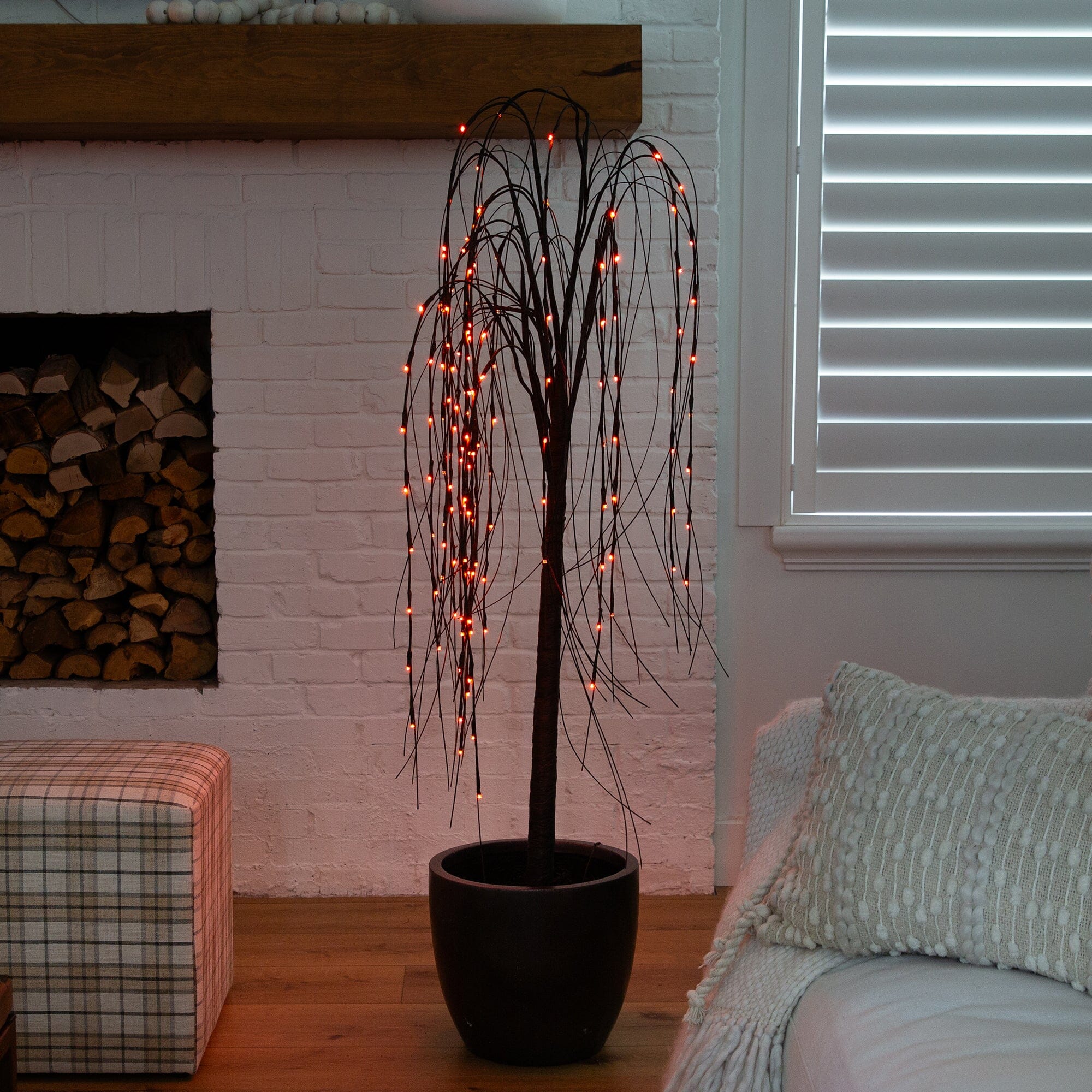 Shop For 5’ Pre - Lit Halloween Black Willow Artificial Fall Tree