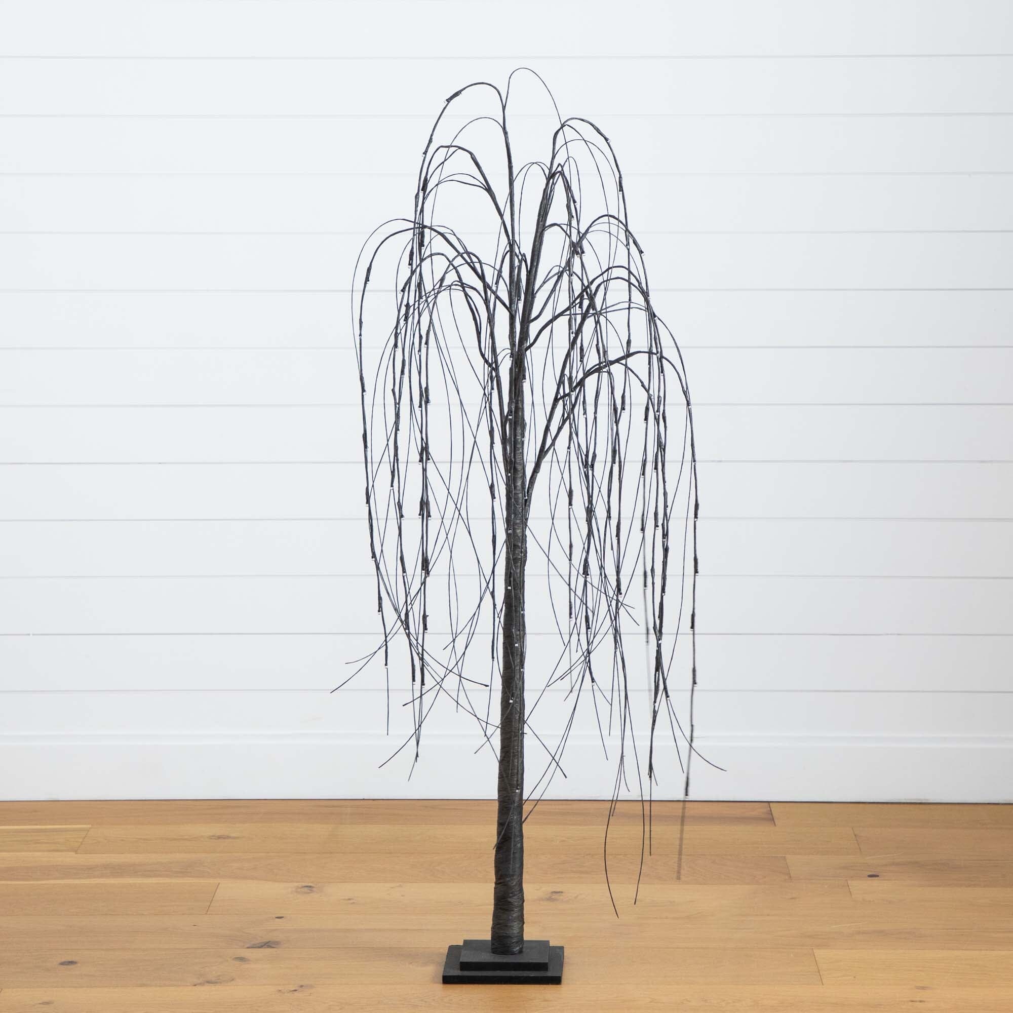 Shop For 5’ Pre - Lit Halloween Black Willow Artificial Fall Tree