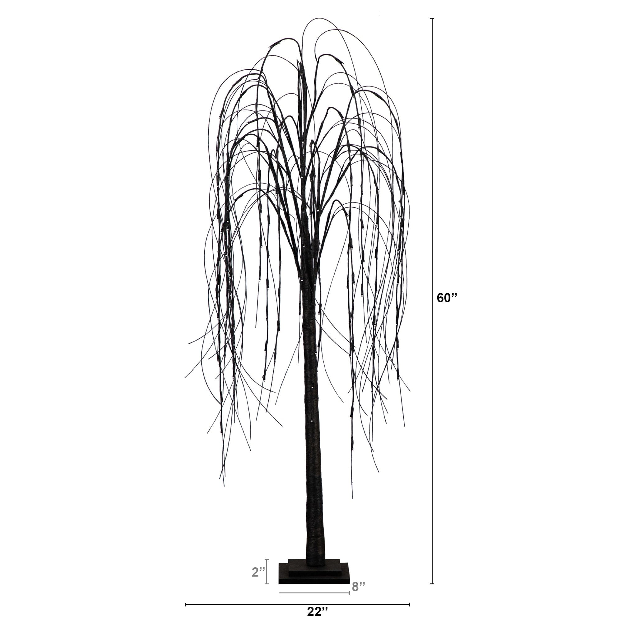 Shop For 5’ Pre - Lit Halloween Black Willow Artificial Fall Tree