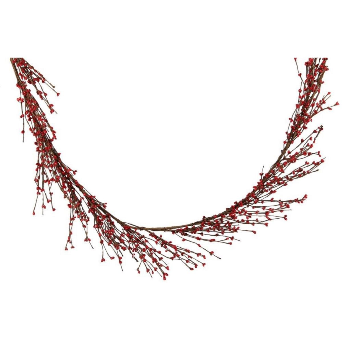 Shop For 5' Red Pip Berry Wired Garland