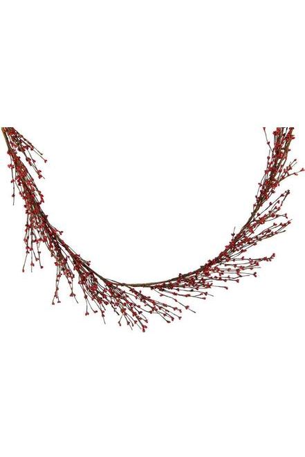 Shop For 5' Red Pip Berry Wired Garland