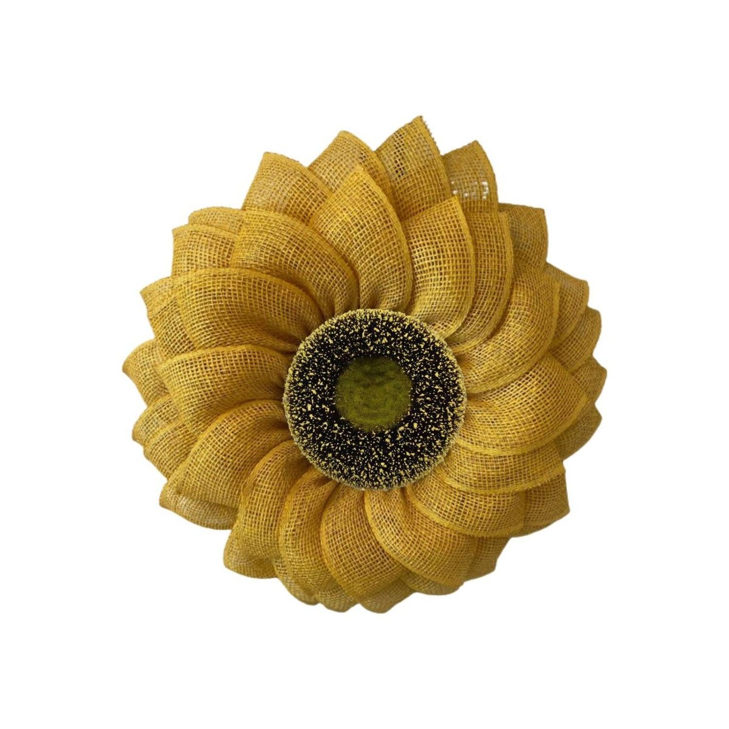 5" Sunflower Flower Center: Yellow/Black