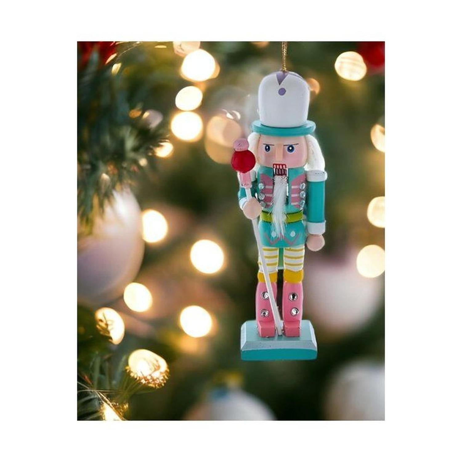 5" Wooden Pastel Nutcracker Ornaments
