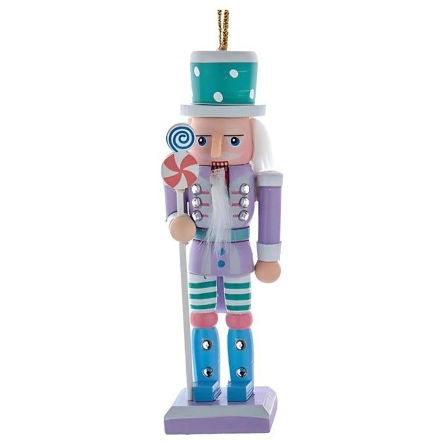 5" Wooden Pastel Nutcracker Ornaments