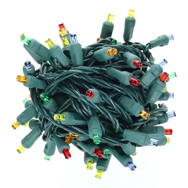 Shop For 50 5mm Multicolor LED Christmas Lights, 4" Spacing