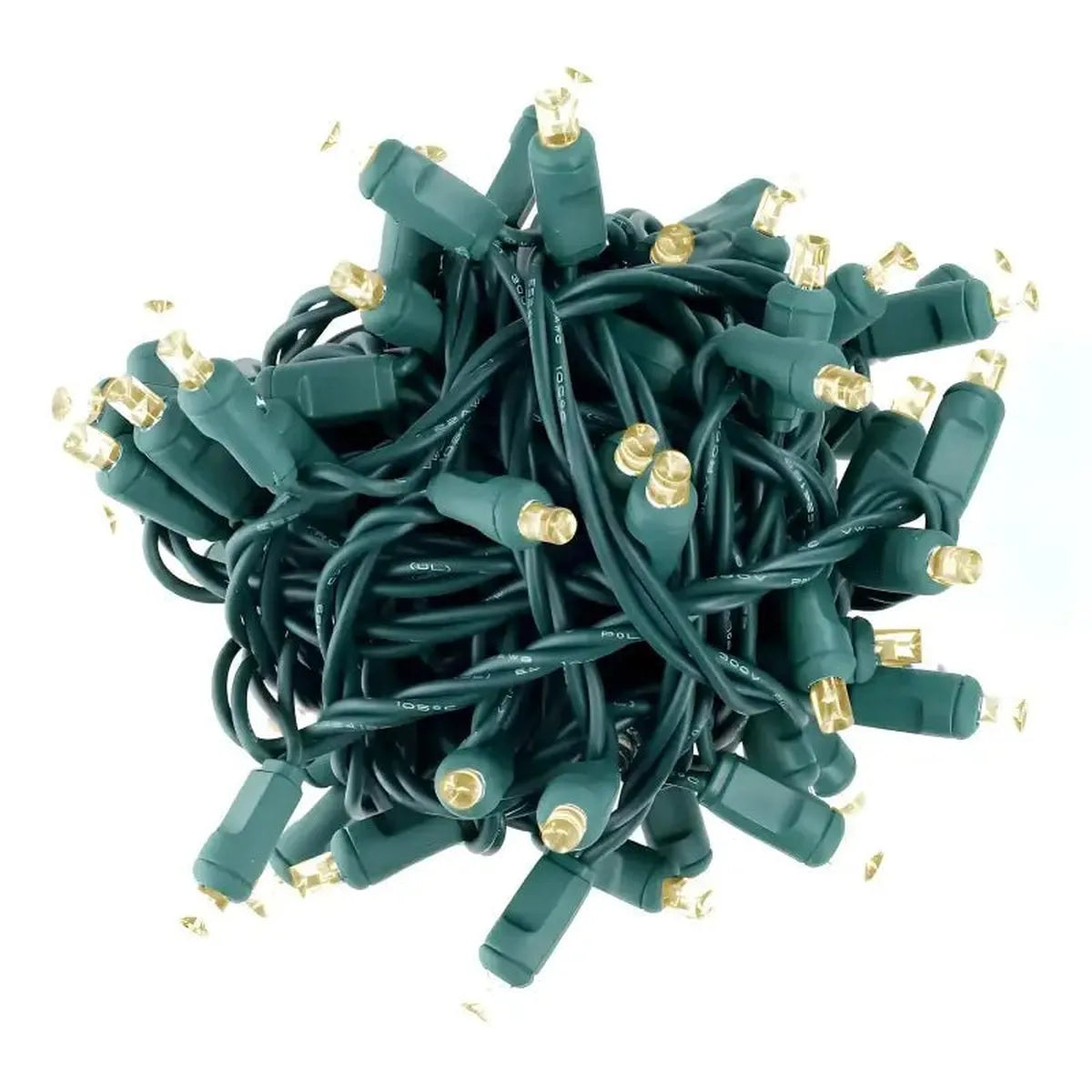 Shop For 50 5mm Warm White LED Christmas Lights, 4" Spacing
