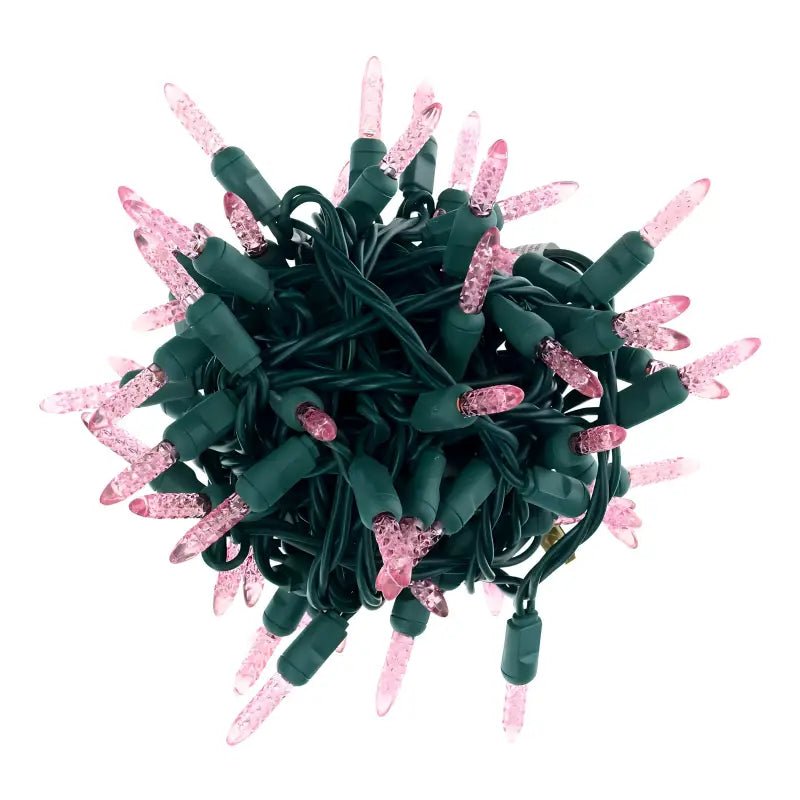 Shop For 50 M5 Pink LED Christmas Lights, 4" Spacing