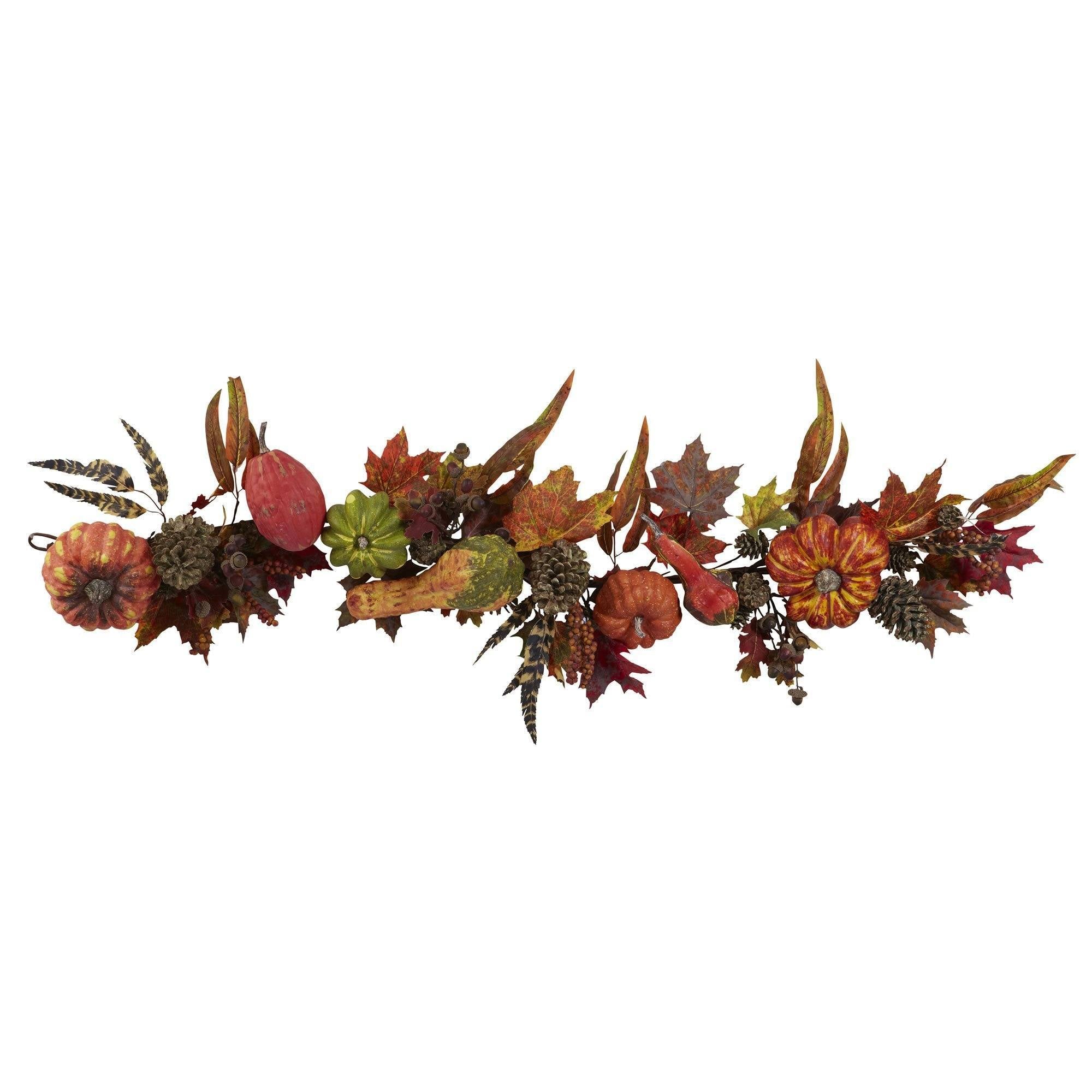 Shop For 54” Pumpkin & Gourd Garland