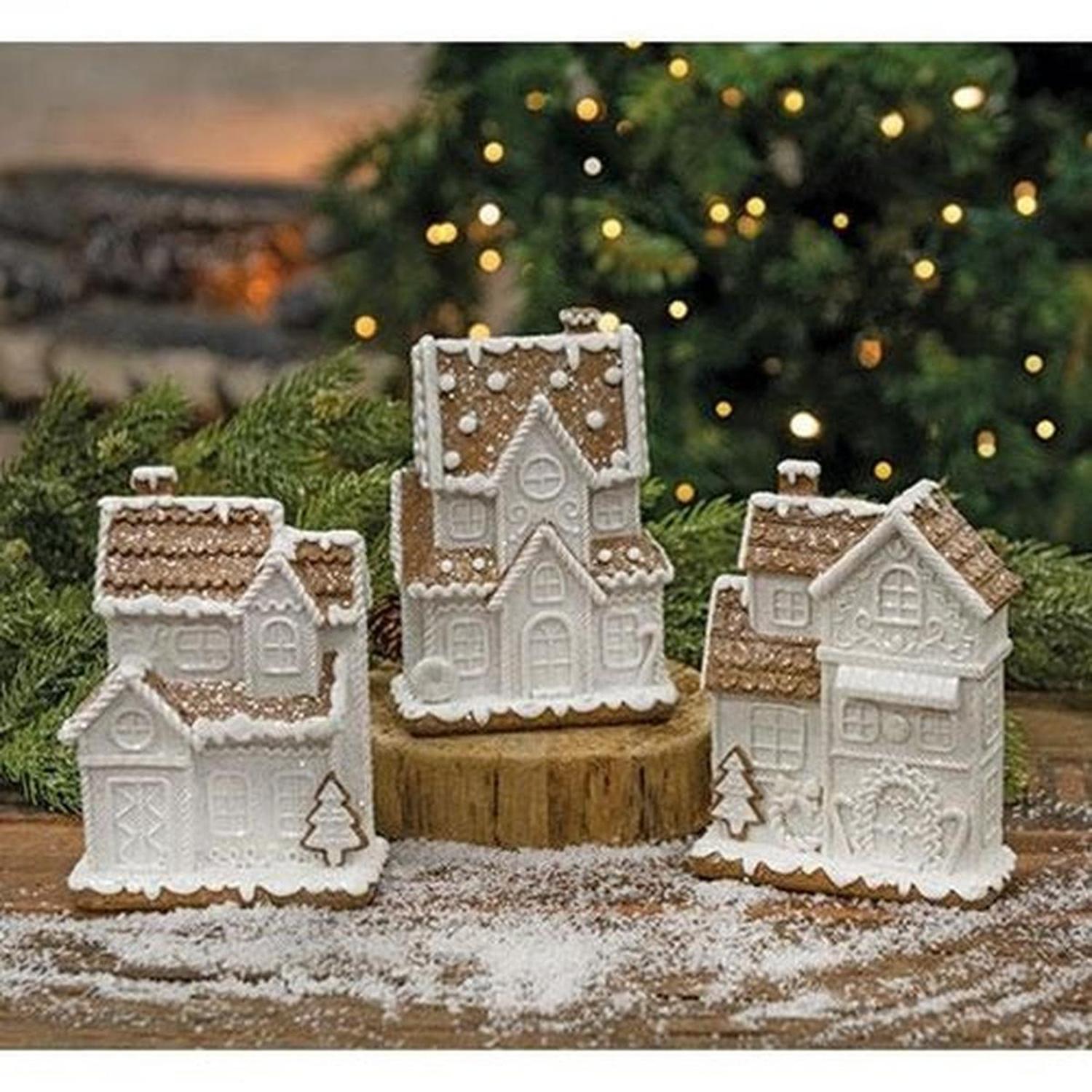 Shop For 5.5" Glitter Gingerbread Holiday Townhouse