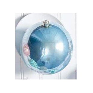 Shop For 5.5" Shiny Misty Blue Shatterproof Ornament