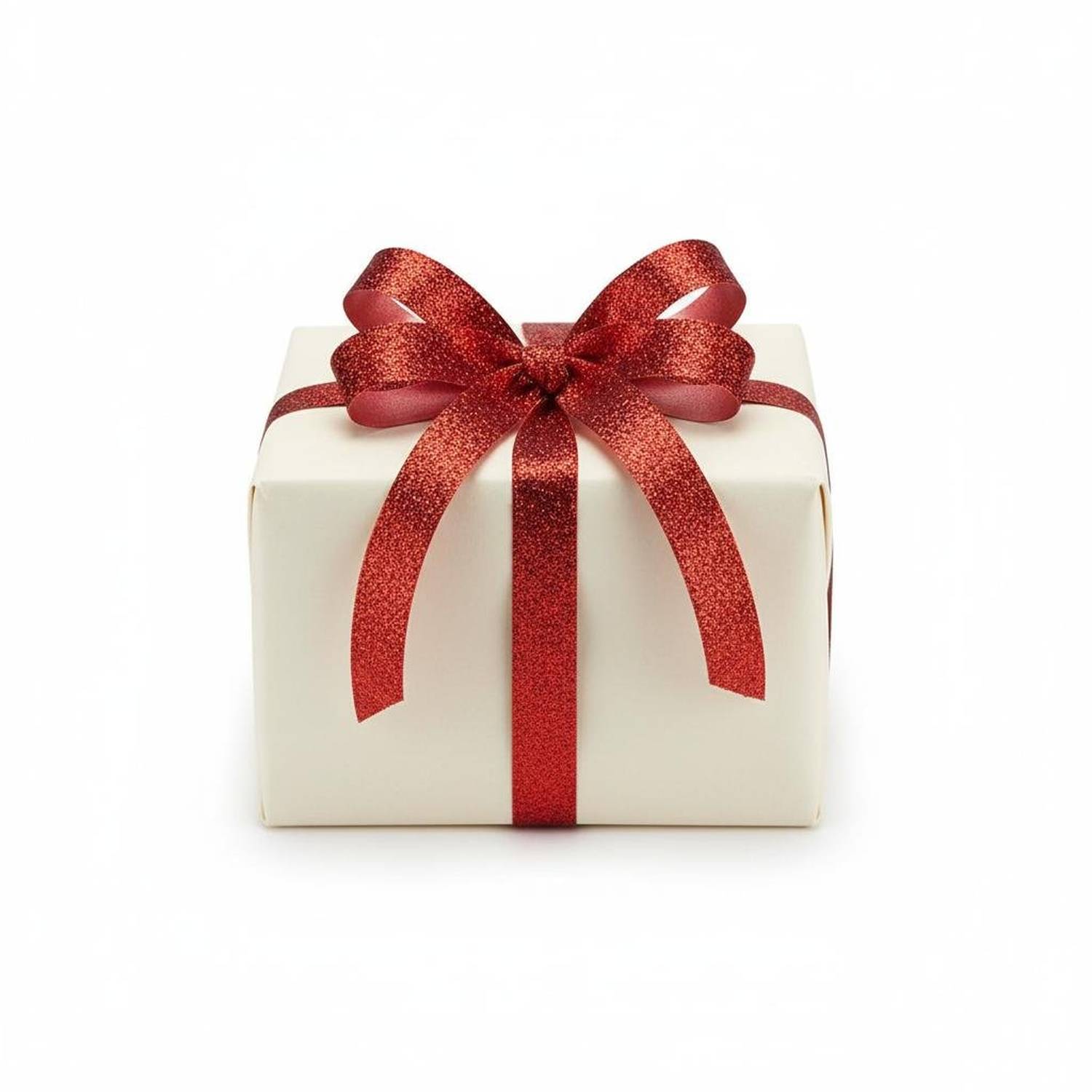 Shop For 5/8in Glitter on Fabric Ribbon: Red (25 Yards)