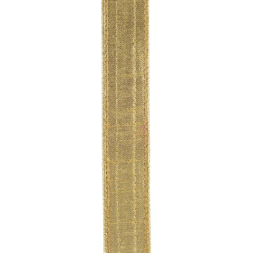 Shop For 5/8in Metallic Dupioni Jewel Ribbon: Gold (5 Yards)