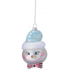 Shop For 5in Glass Silly Peppermint Snowman Ornament (Set of 2)