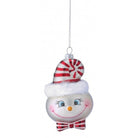 Shop For 5in Glass Silly Peppermint Snowman Ornament (Set of 2)