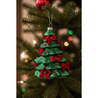 Shop For 5in Glass Tree with Velvet Bows Ornament