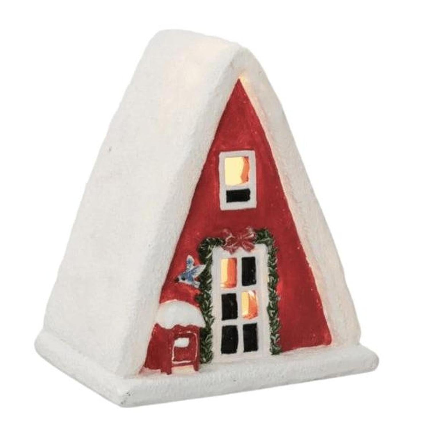 5in Light Up Holiday Barn Ornaments (Asst)