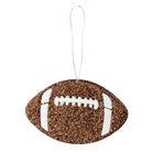 Shop For 5in Metallic Glitter Football Ornament: Brown & White