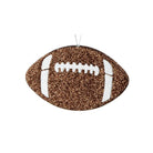 Shop For 5in Metallic Glitter Football Ornament: Brown & White