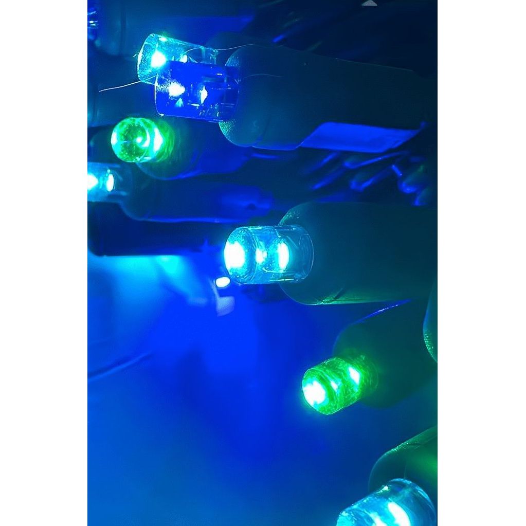 Shop For 5mm Multicolor Bahamas Blue LED Christmas Lights, 50 Bulbs at Michelle's aDOORable Creations