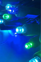 Shop For 5mm Multicolor Bahamas Blue LED Christmas Lights, 50 Bulbs at Michelle's aDOORable Creations