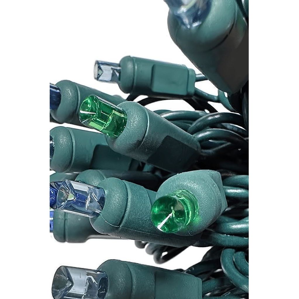 Shop For 5mm Multicolor Bahamas Blue LED Christmas Lights, 50 Bulbs at Michelle's aDOORable Creations