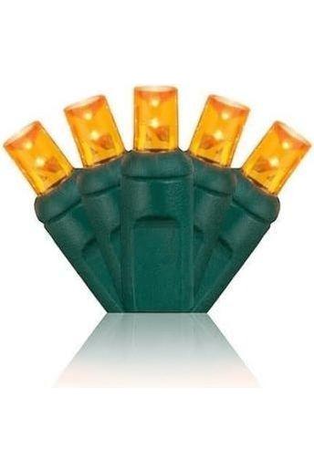 Shop For 5mm Orange Amber LED Christmas Lights, 100 Bulbs at Michelle's aDOORable Creations