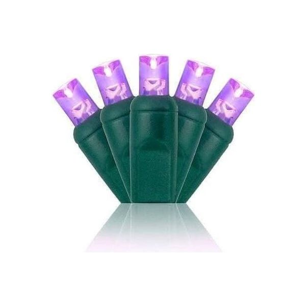 Shop For 5mm Purple LED Christmas Lights, 100 Bulbs
