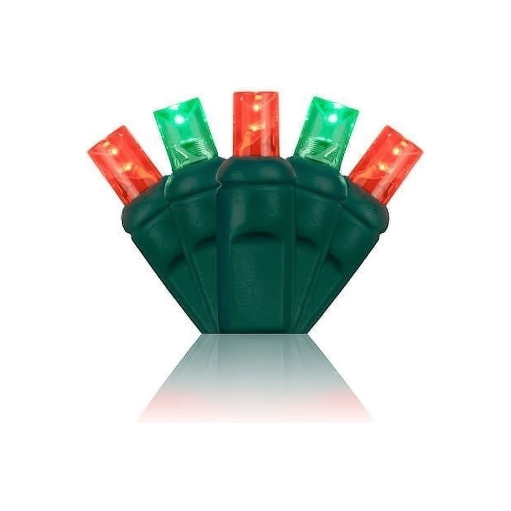 Shop For 5mm Red and Green LED Christmas Lights, 70 Bulbs