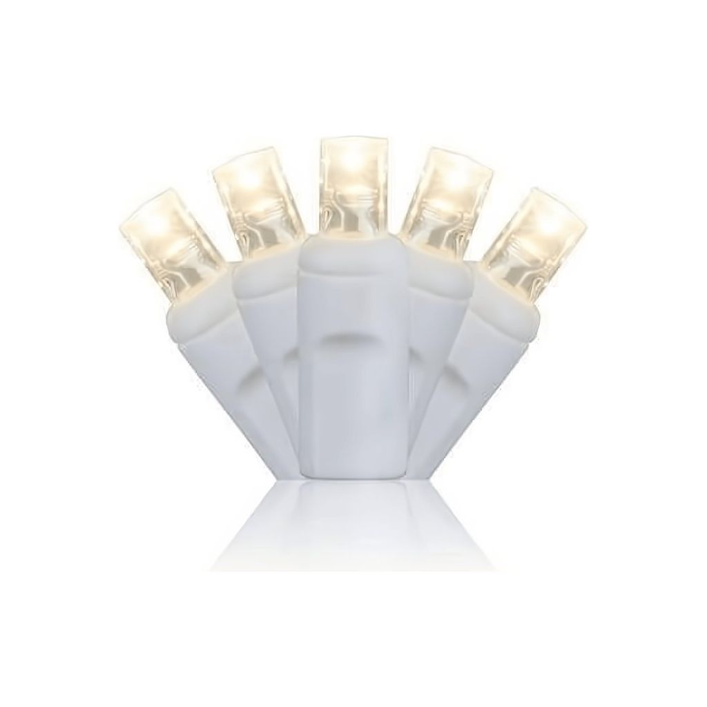 Shop For 5mm Warm White LED Christmas Lights, 70 Bulbs