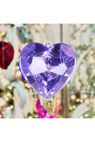 Shop For 6" Acrylic Heart Jewel Ornament: Amethyst/Lavender