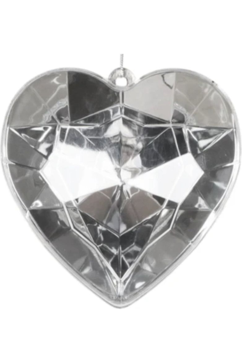 Shop For 6" Acrylic Heart Jewel Ornament: Crystal