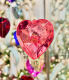 Shop For 6" Acrylic Heart Jewel Ornament: Light Pink