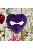 Shop For 6" Acrylic Heart Jewel Ornament: Purple