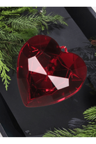 Shop For 6" Acrylic Heart Jewel Ornament: Ruby