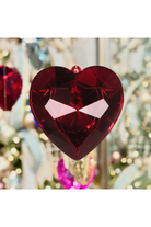 Shop For 6" Acrylic Heart Jewel Ornament: Ruby