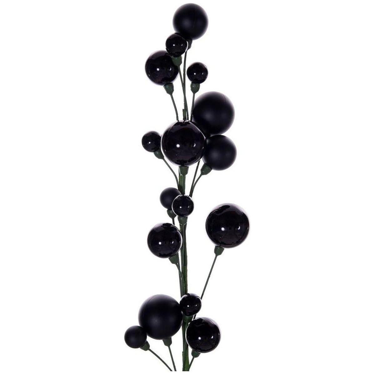 Shop For 6' Ball Branch Garland: Black