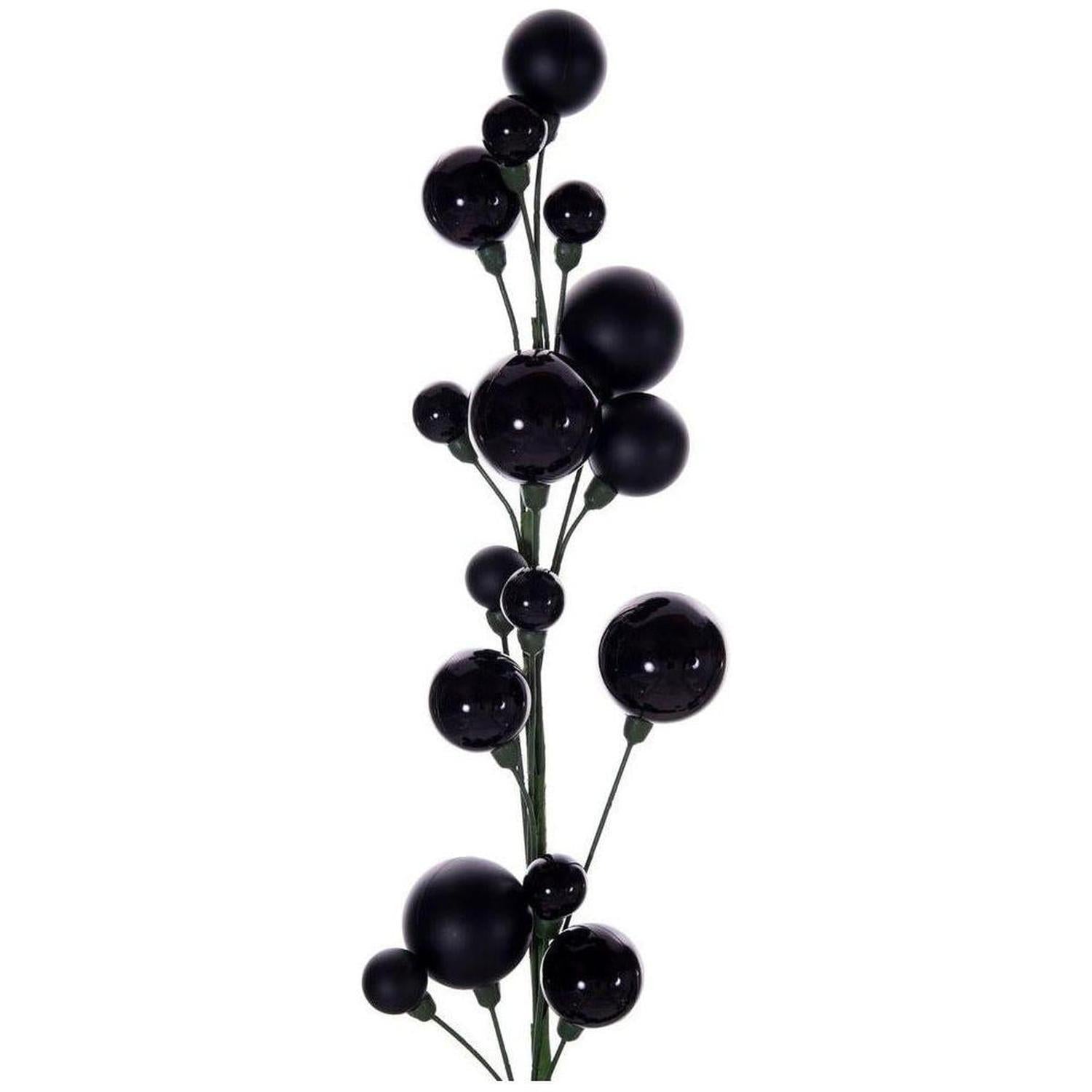 Shop For 6' Ball Branch Garland: Black